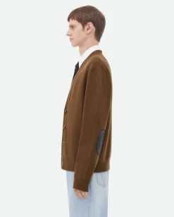 Kaschmir-Cardigan-Braun - Herren