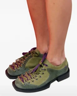 Kelly Schnürschuhe aus Wildleder - Grün