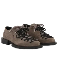 Kelly Schnürschuhe aus Wildleder - Nude