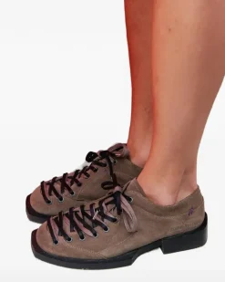 Kelly Schnürschuhe aus Wildleder - Nude