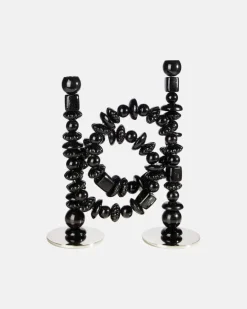 Kerzenständer Beads Schwarz