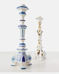 Kerzenständer Turquerie Weiß