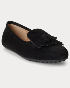 Kiltie-Loafer Tayte aus Wildleder Black