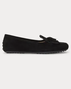 Kiltie-Loafer Tayte aus Wildleder Black