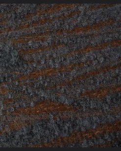 Kissen Angaria aus einem Wollgemisch Blau
