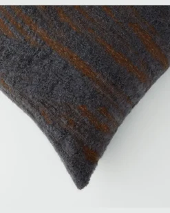 Kissen Angaria aus einem Wollgemisch Blau