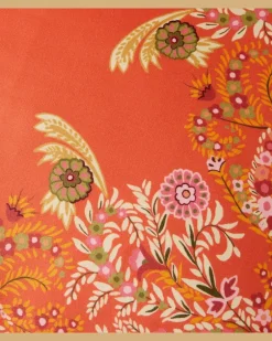 Kissen aus Baumwoll-Jacquard Orange