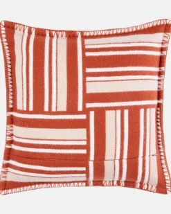 Kissen aus Wolle und Kaschmir Rot