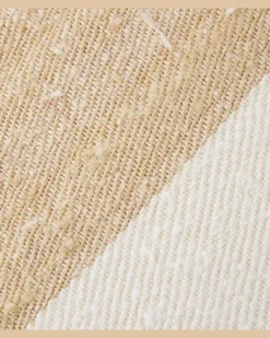 Kissen Chlore aus einem Seidengemisch Beige