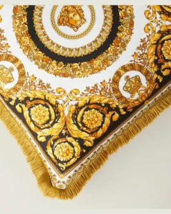 Kissen Crete De Fleur aus Seide Multicolor