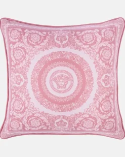 Kissen Crete de Fleur aus Wolle und Kaschmir Rosa