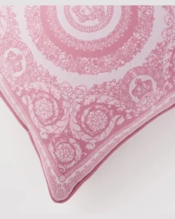 Kissen Crete de Fleur aus Wolle und Kaschmir Rosa