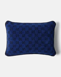 Kissen GG aus Baumwolle Blau