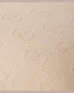 Kissen GG aus Jacquard Beige