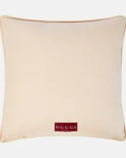 Kissen GG aus Jacquard Beige
