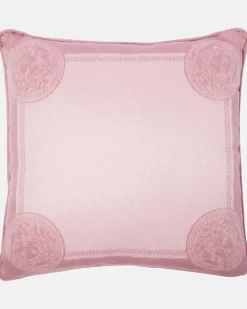 Kissen Icon Medusa aus Seide und Cashmere Rosa