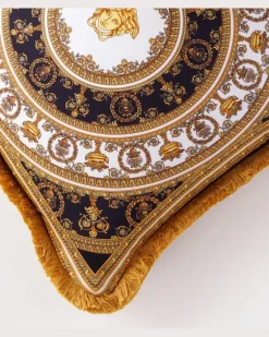 Kissen I Love Baroque aus Seide und Baumwolle Braun