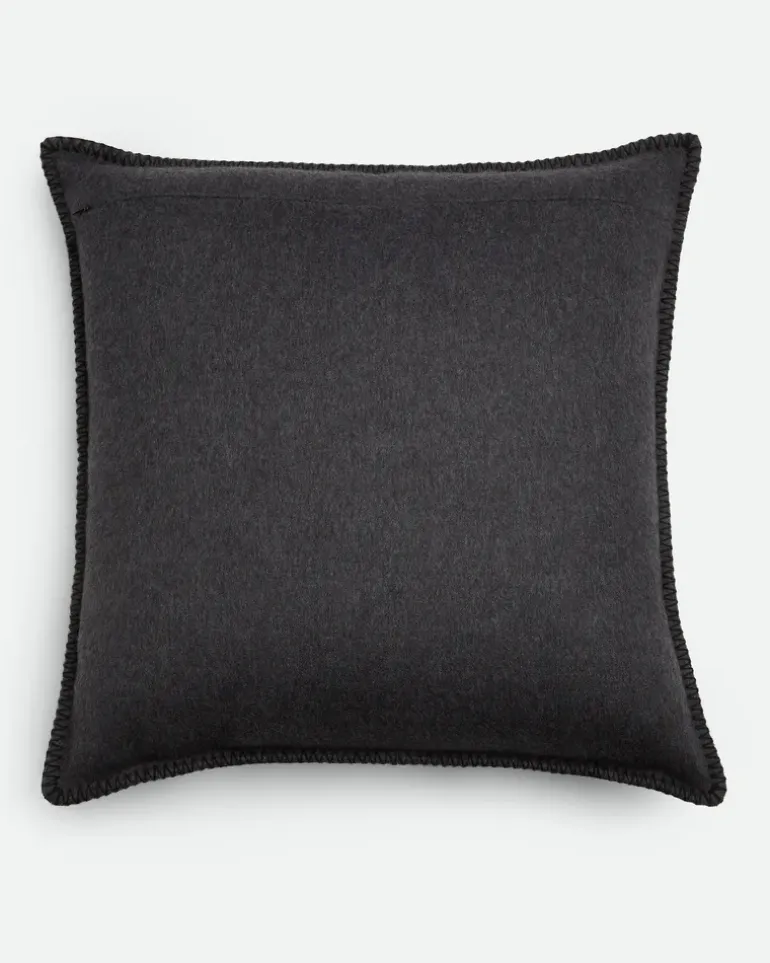 Kissen mit Intrecciato Aufnäher-Grau & Silberfarben - Unisex