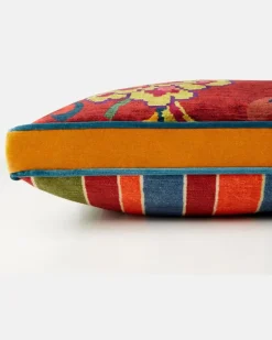Kissen Nimphea aus Samt Multicolor