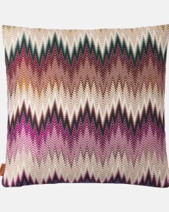 Kissen Phrae aus einem Baumwollgemisch Multicolor