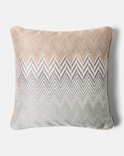 Kissen Raffiabastia Zigzag Beige