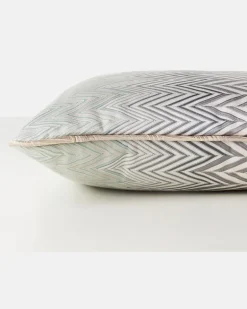 Kissen Raffiabastia Zigzag Beige