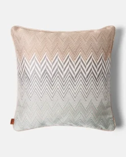 Kissen Raffiabastia Zigzag Beige