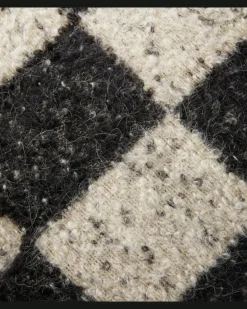 Kissen Ronce aus einem Wollgemisch Grau