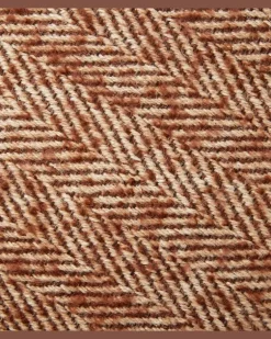 Kissen Vitim aus Jute, Mohair und Wolle Braun