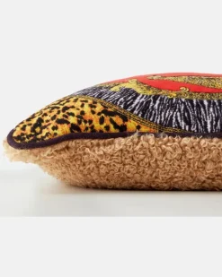 Kissen Wild Cats aus Wolle Multicolor
