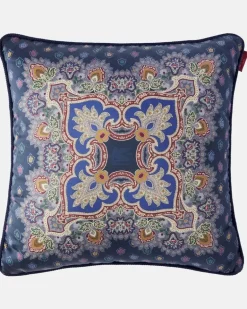 Kissen Zahir aus Baumwolle Blau