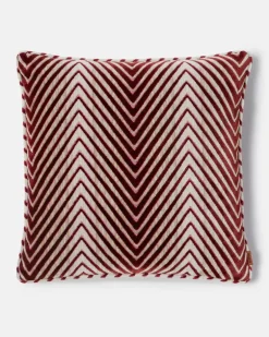 Kissen Ziggy aus Samt Rot