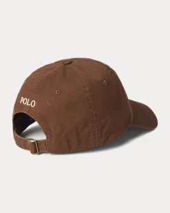 Klassische Baumwollchino-Baseballkappe Brown