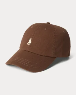 Klassische Baumwollchino-Baseballkappe Brown