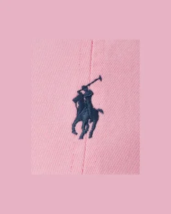 Klassische Baumwollchino-Baseballkappe Pink