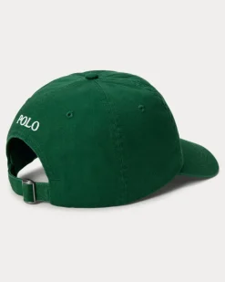 Klassische Baumwollchino-Baseballkappe Green