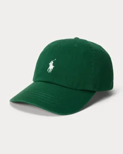 Klassische Baumwollchino-Baseballkappe Green