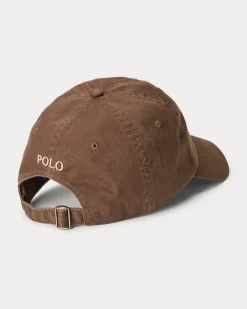 Klassische Baumwollchino-Baseballkappe Brown