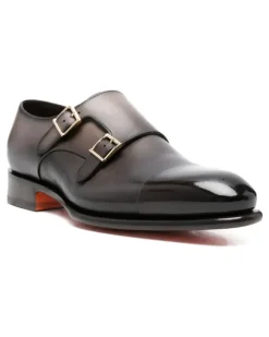 Klassische Monk-Schuhe - Grau