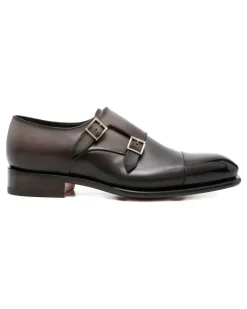 Klassische Monk-Schuhe - Grau