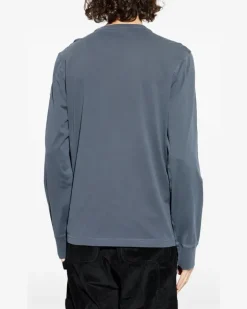 Klassisches Langarmshirt - Blau