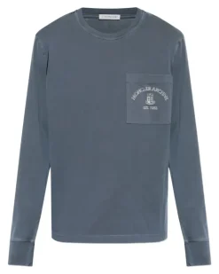 Klassisches Langarmshirt - Blau