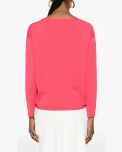Klassisches Langarmshirt - Rosa