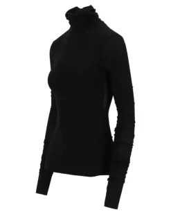 Klassisches Langarmshirt - Schwarz