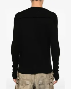 Klassisches Langarmshirt - Schwarz