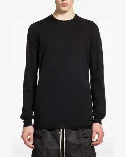 Klassisches Langarmshirt - Schwarz