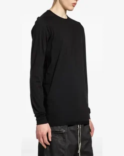 Klassisches Langarmshirt - Schwarz