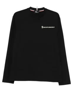 Klassisches Langarmshirt - Schwarz