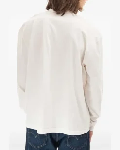 Klassisches Langarmshirt - Weiß