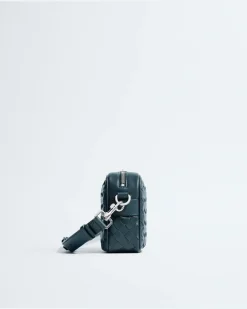 Kleine Intrecciato Camera Bag-Blau - Herren